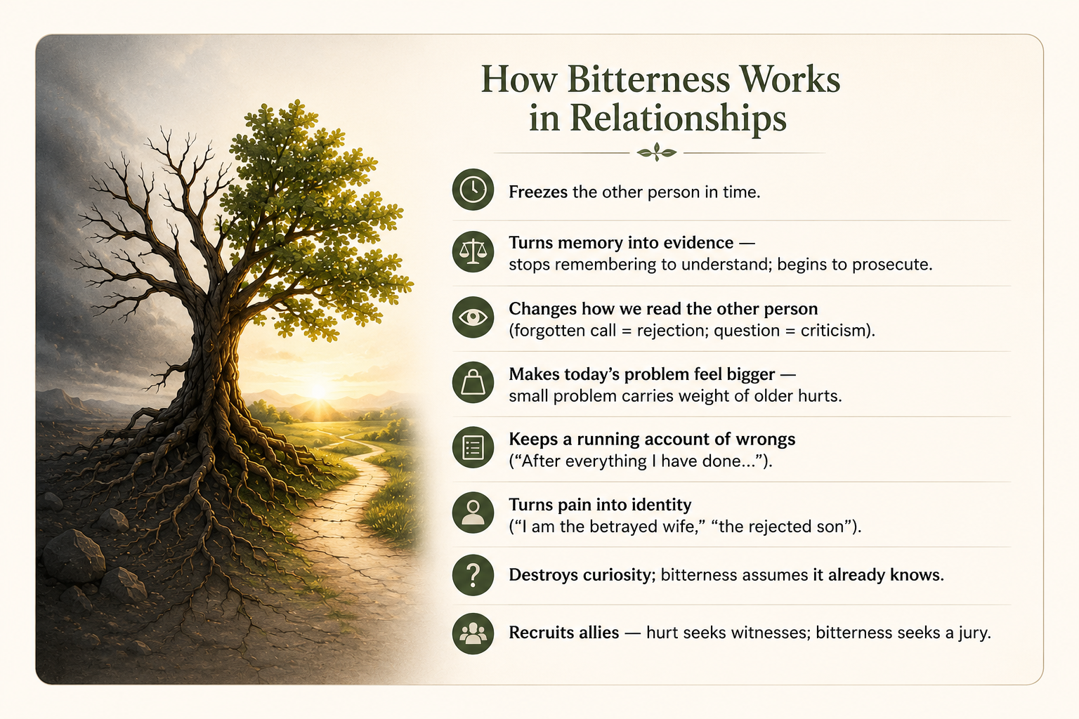 How Bitterness Works in Relationships
